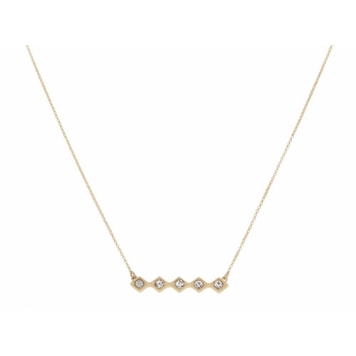 Claire Necklace-Crystal Bar