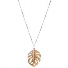 Load image into Gallery viewer, Two Tone Palm Necklace
