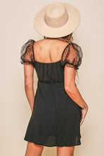Load image into Gallery viewer, Sheer Puff Sleeve Dress
