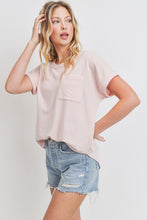 Load image into Gallery viewer, Terry Pocket Tee-Pale Pink
