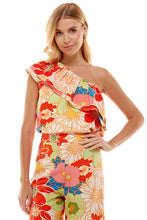 Load image into Gallery viewer, Flower Power Single Shoulder Top
