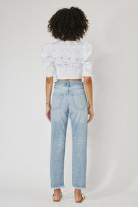 8708 Slim Splattered Straight