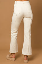 Load image into Gallery viewer, White Frayed Hem Flare Pant
