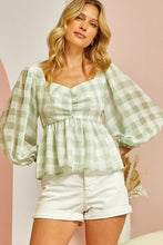 Load image into Gallery viewer, Gorgeous Gingham Blouse
