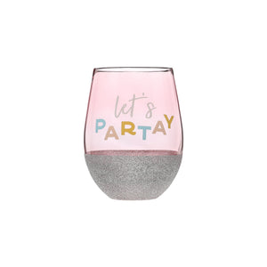 Lets Party Wine Glass