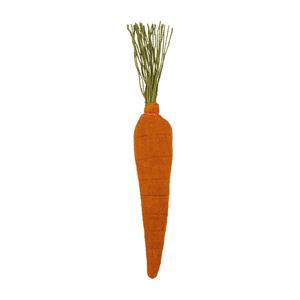 Orange Burlap Carrot Decor