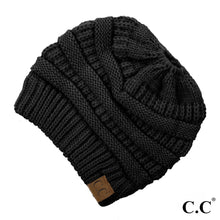 Load image into Gallery viewer, CC Messy Bun Beanie
