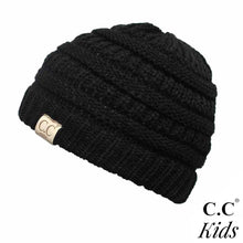 Load image into Gallery viewer, Kids CC Solid Knit Beanie
