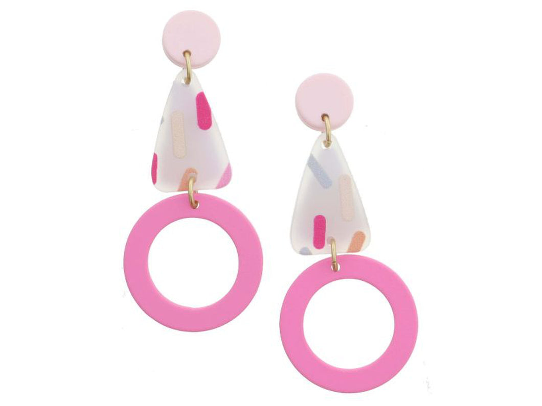 Wild For Color Earring-Multi Tri