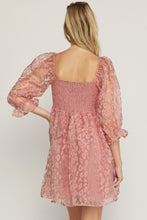 Load image into Gallery viewer, Sweet &amp; Sheer Smocked Back Dress
