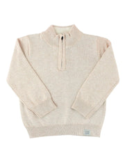 Load image into Gallery viewer, Oatmeal Quater Zip Sweater
