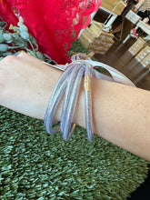 Load image into Gallery viewer, Silver Glitter Tube Bracelets
