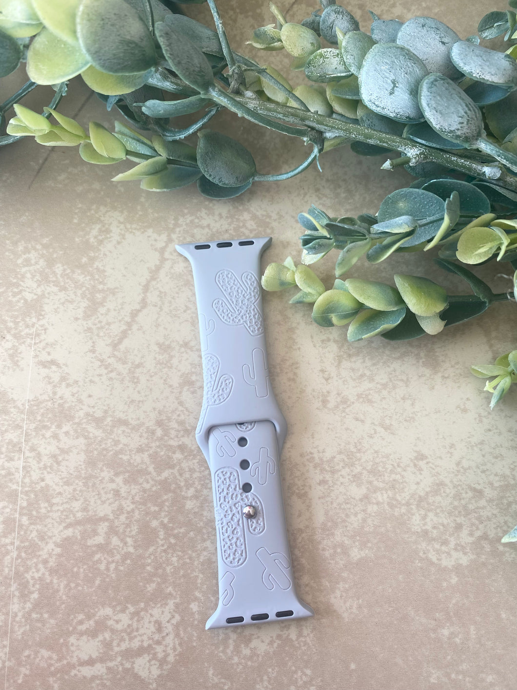 Fog Leopard Cactus Watch Band
