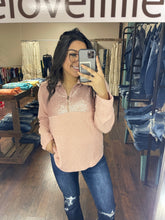 Load image into Gallery viewer, Blush Sequin Pullover
