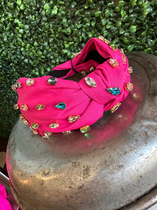 Pink Multi Color Jewel Headband