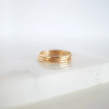 Load image into Gallery viewer, Minimalist Hammered Skinny Ring
