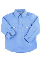 Load image into Gallery viewer, Cornflower Blue SPF Button Down
