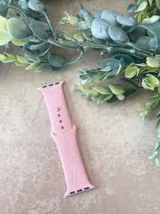 Pink Sand Feather Watch Band