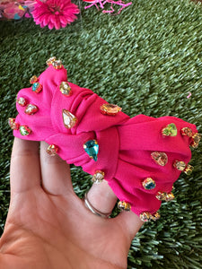 Pink Multi Color Jewel Headband