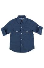 Load image into Gallery viewer, Navy SPF Button Down Shirt
