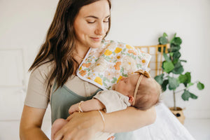 Lemon Burp Cloth Set