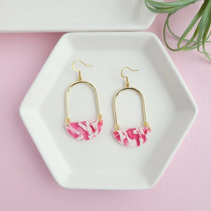 Stella Earrings-Fuchsia