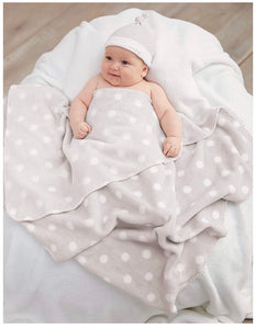 Grey Sweet Baby Hat & Blanket Set