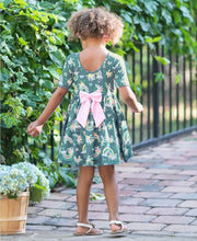 Load image into Gallery viewer, Floral Rainbow Twirl Dress
