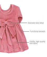 Load image into Gallery viewer, Rose Velour Twirl Dress
